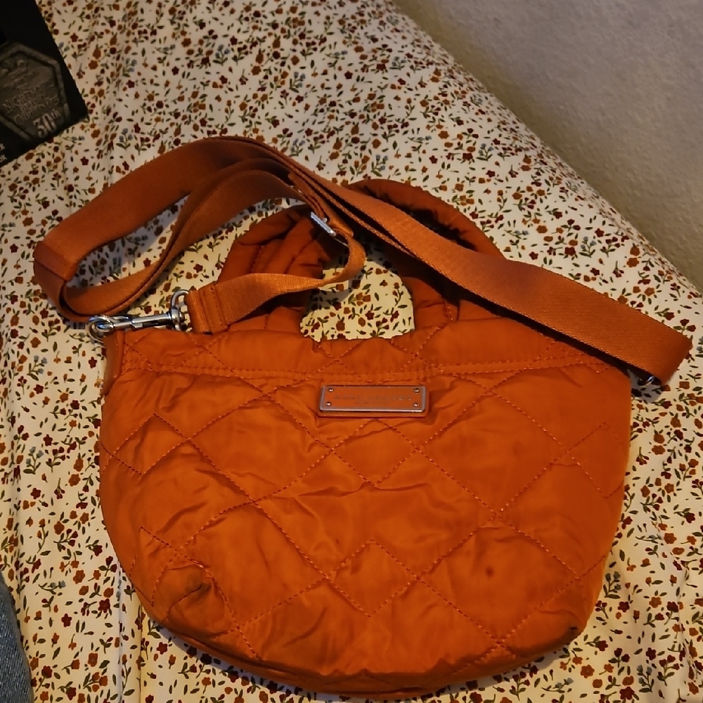 Marc Jacobs Orange Quilted Crossbody Bag